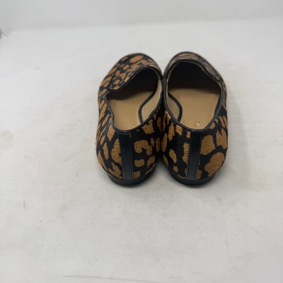 Talbots Leopard Print Leather Slip-On Loafers Brown Black Round Toe Size 7M - Picture 6 of 12